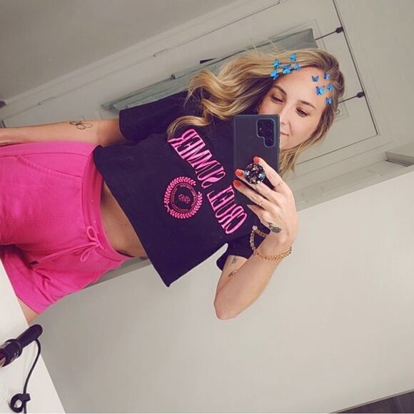 CRUEL SUMMER Taylor Swift Cropped T-Shirt Made to Order BRAND NEW - Picture 2 of 2